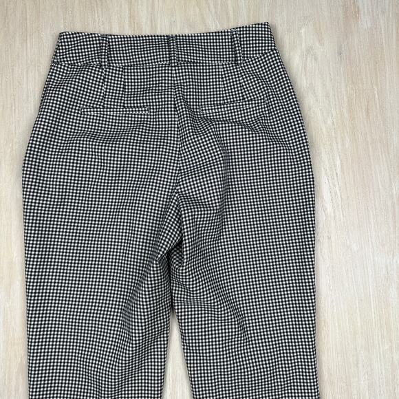 Joie High Rise Flat Front Chino Ankle Buffalo Plaid Preppy Edge Office Pants 8 - Picture 12 of 16